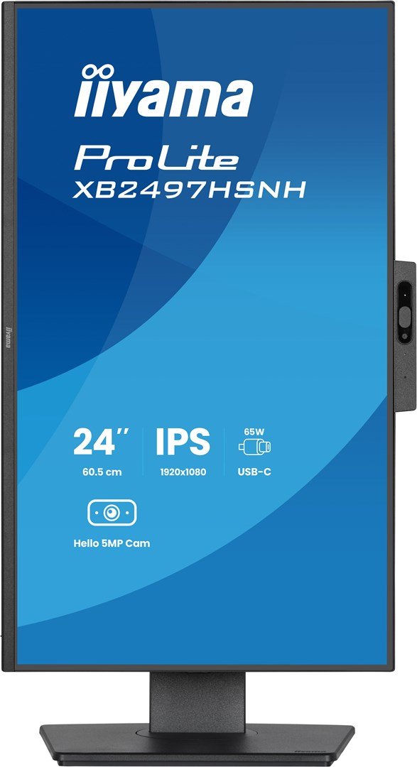 iiyama ProLite XB2497HSNH-B1 24IN IPS LCD 4MS 1920X1080 350CD/M2 HDMI/DP/USB 2 computersk�rm 60,5 cm (23.8