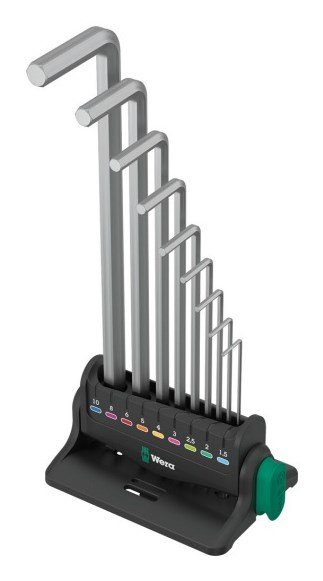 Wera 05022102001 unbrako ngle L-formet unbrakonglest Metric 9 stk #1