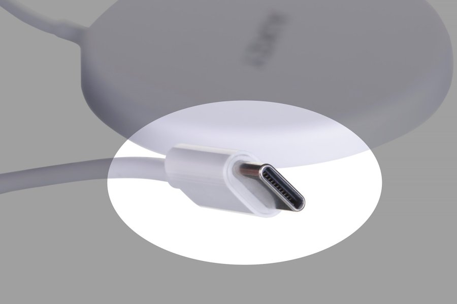 AUEKY Aircore Magnetic LC-A1 Trdls magnetisk oplader QI USB-C 15W Hvid #5