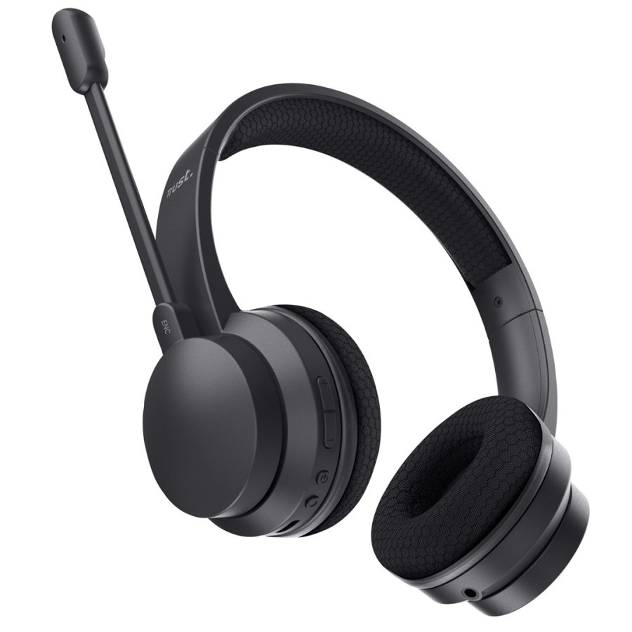 Trust Ayda Headset Kabel & trdls Opkald/musik USB Type-C Bluetooth Sort #4