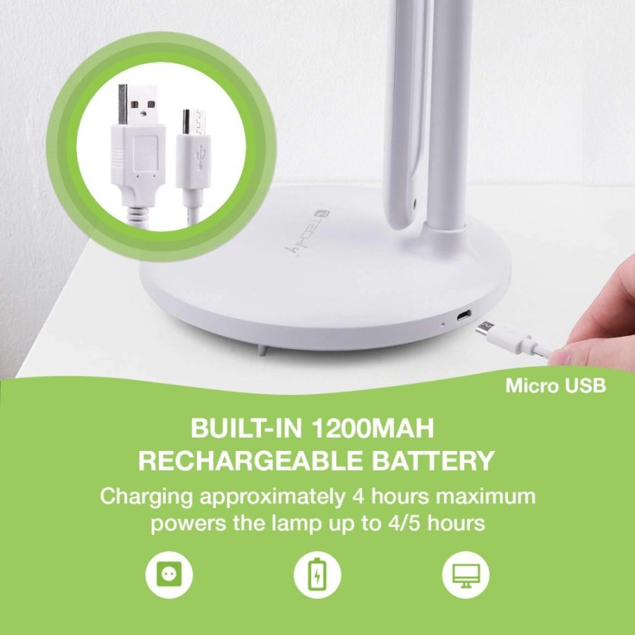 Techly I-LAMP-DSK9 bordlampe 3 W LED G Hvid #7