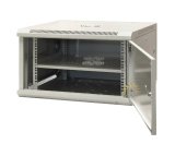 EMITERNET Single-wall hanging cabinet 19'' 6U, full sheet metal doors, 600�600�370mm width/depth/height. EM/AP6606-B #1