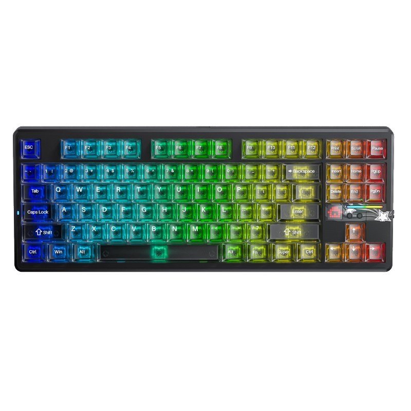 AULA Gasket F87 Pro V2 Black Mist Transparent Leobog X3 RGB tastatur #1