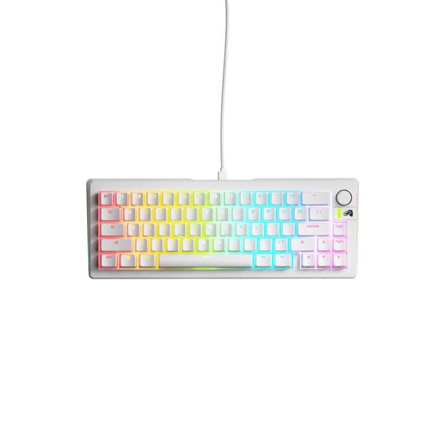 Glorious Gaming GMMK 3 65% Prebuilt tastatur Spil USB QWERTY US engelsk Hvid #3
