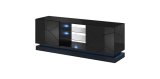 Cama QIU 160 CZARNY TV stativ & underholdningscenter 4 hylder #3
