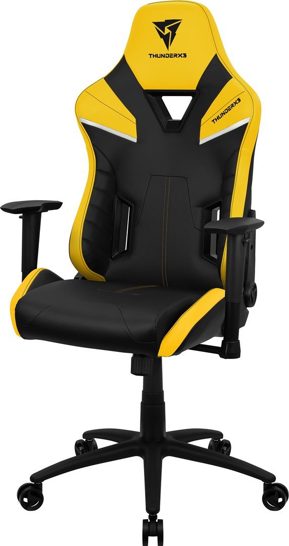 ThunderX3 TC5 Air Tech Universal gamingstol Polstret s�de Sort, Gul #6