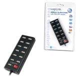 LogiLink UA0126 interface hub USB 2.0 480 Mbit/s Sort #3