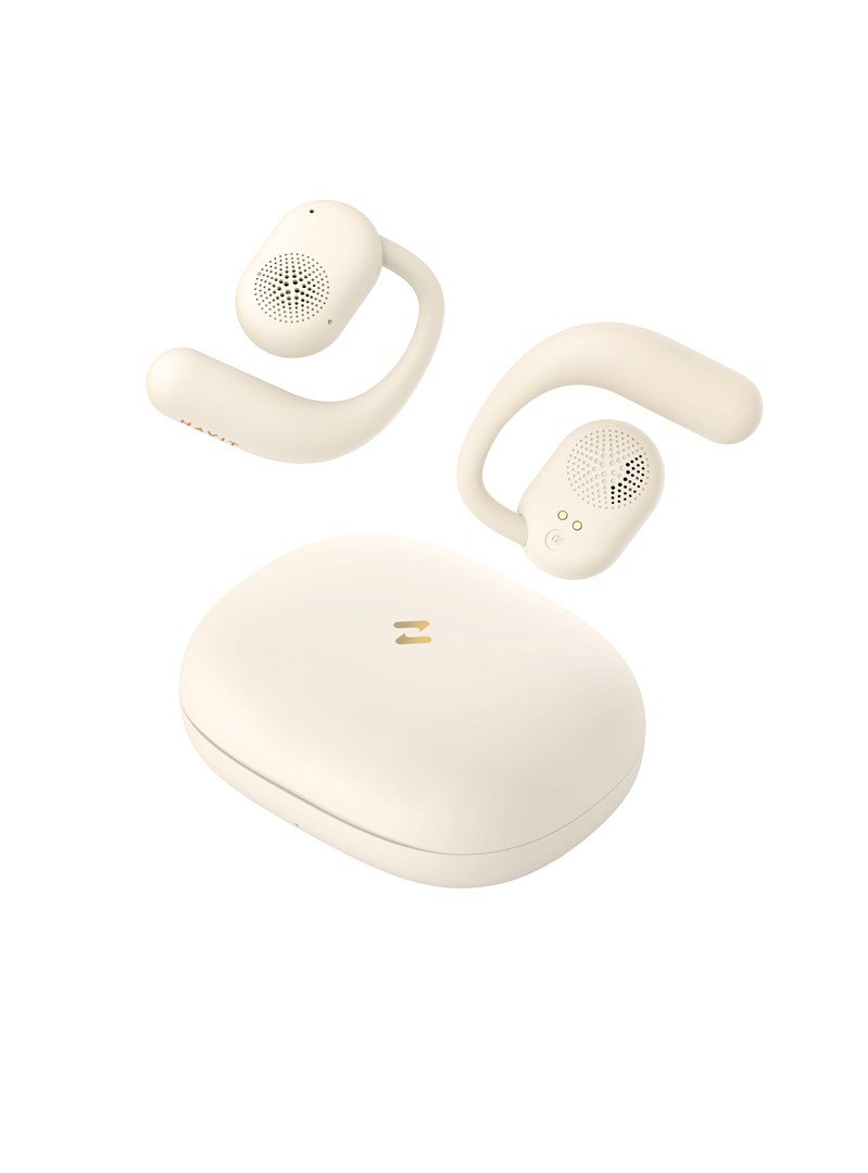 Havit OWS914 - TWS trdlse hovedtelefoner (beige) #1