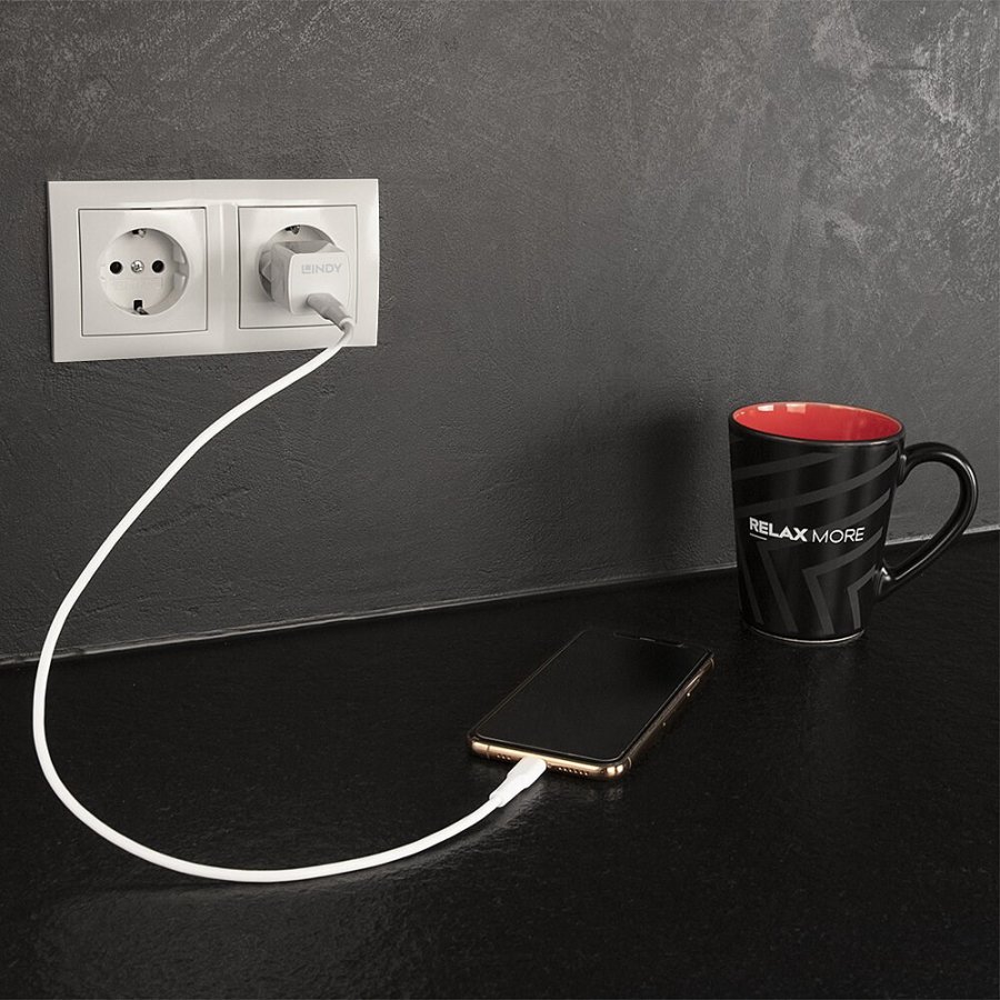 Lindy 73410 oplader til mobil enhed Smartphone Hvid Vekselstrm Indendrs #5