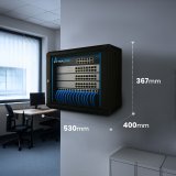 Extralink LITE 6U 530X400 WALL-MOUNTED RACKMOUNT CABINET BLACK Fritst�ende/v�g-/gulvmonteret stativ Sort #23