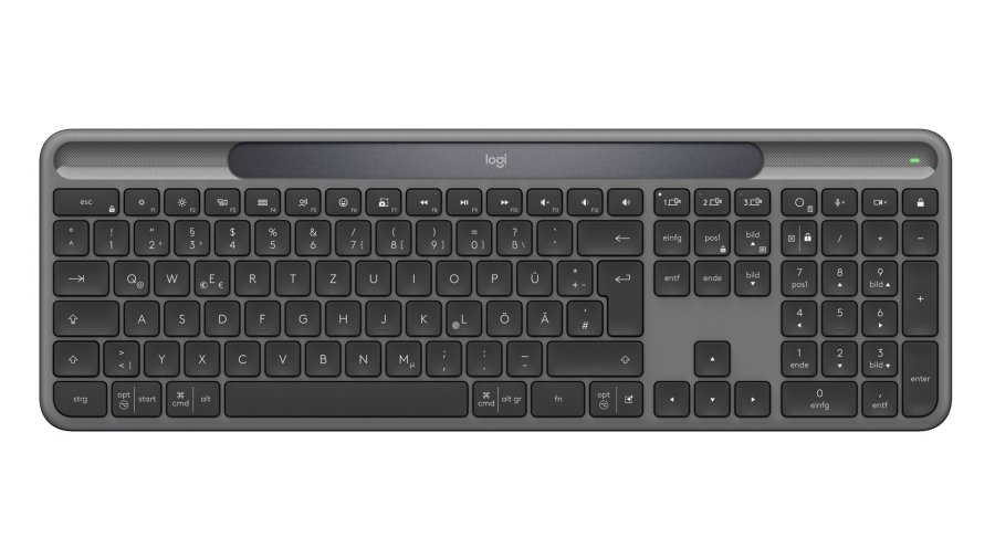 Logitech Signature Slim Solar+ K980 tastatur Universel RF tr�dl�s + Bluetooth QWERTZ Tysk Grafit #1