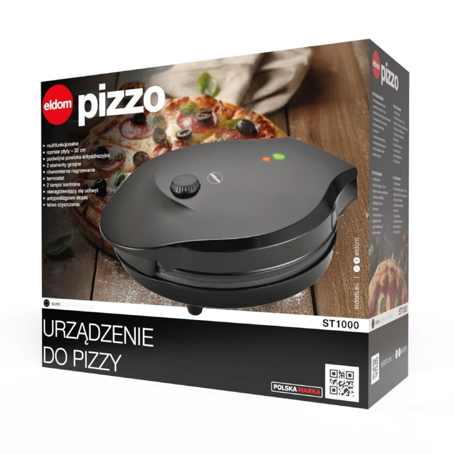ELDOM ST1000 PIZZAMASKINE 1450W SORT #10