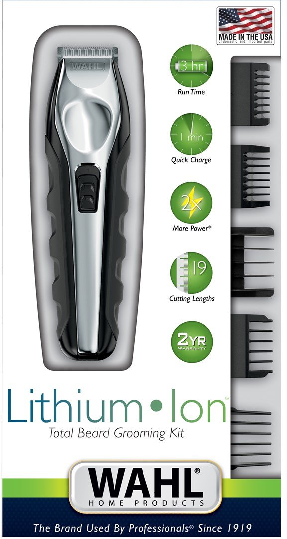 Wahl 09888-1316 skg trimmer Vekselstrm/batteri 12 2,5 cm Sort, Rustfrit stl #10