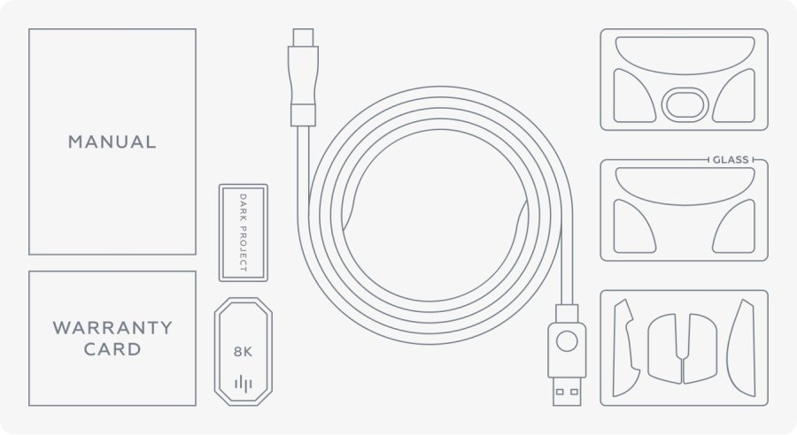 Dark Project DPP_NOVUS_PRO_BB mus Spil Ambidextrous RF Wireless + USB Type-C Optisk 26000 dpi #18