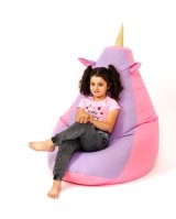 Puf GO GIFT Pink Lilla Oxford 130 x 90 cm #3