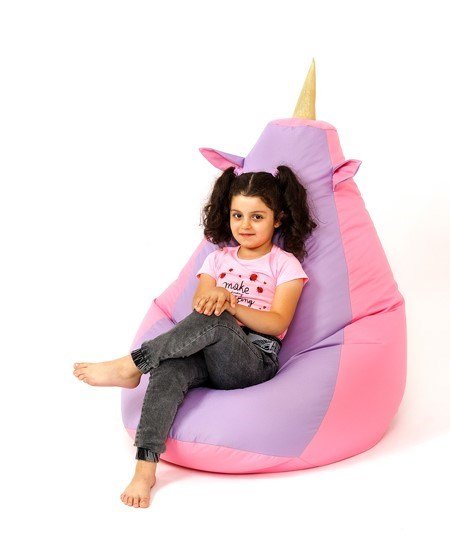 Puf GO GIFT Pink Lilla Oxford 130 x 90 cm #3