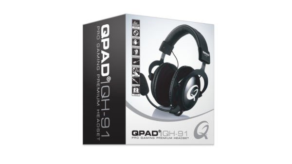 QPAD QH-91 Headset Ledningsf�rt Spil Sort #3