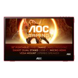 AOC 16G3 Brbart tv og skrm Brbar skrm Sort, Rd 39,6 cm (15.6