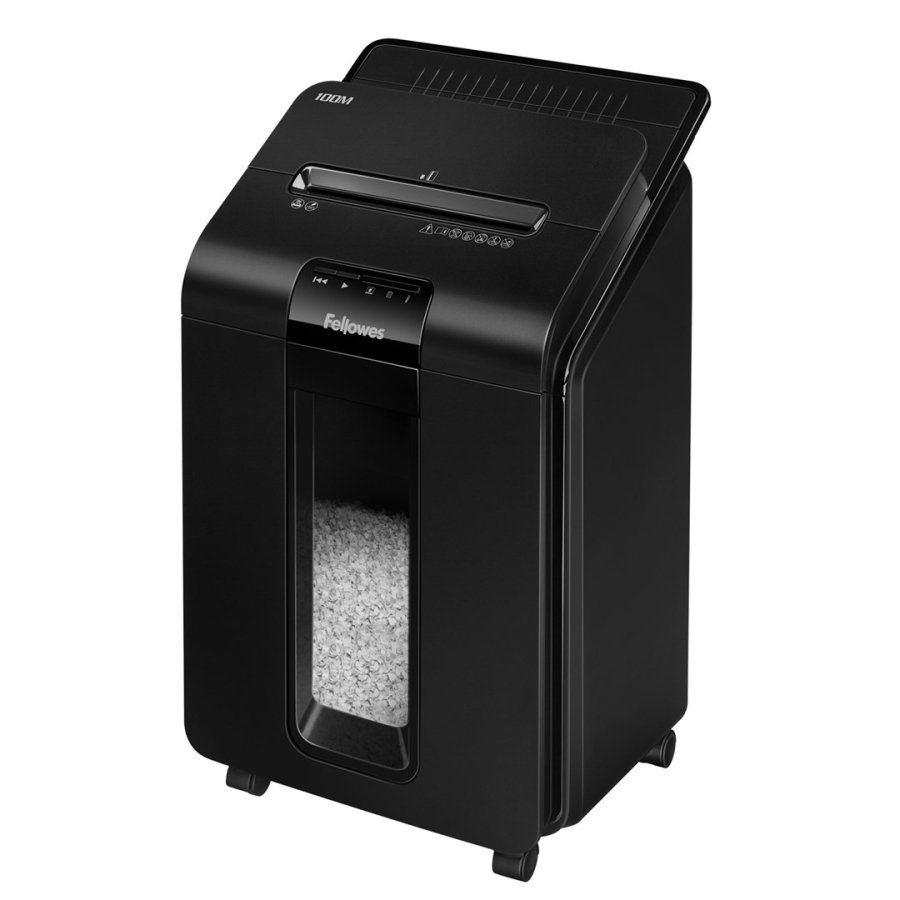 Fellowes AutoMax 100M papirmakulator Delvist makulering 22 cm Sort #1