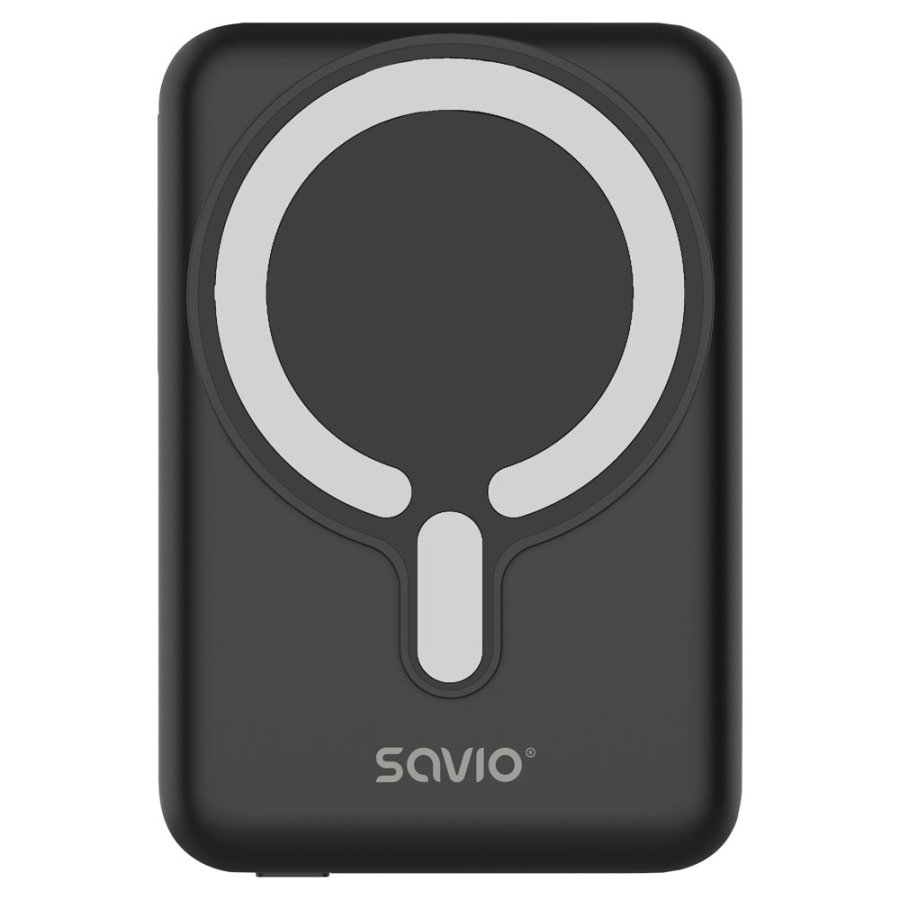 Savio BA-12 powerbank Lithium polymer (LiPo) 10000 mAh Tr�dl�s opladning Sort #1