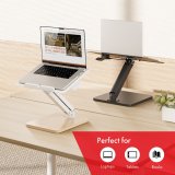 Maclean skrivebordsstativ til skrm eller laptop, gasfjeder, til stende og siddende, sort, MC-493 #7
