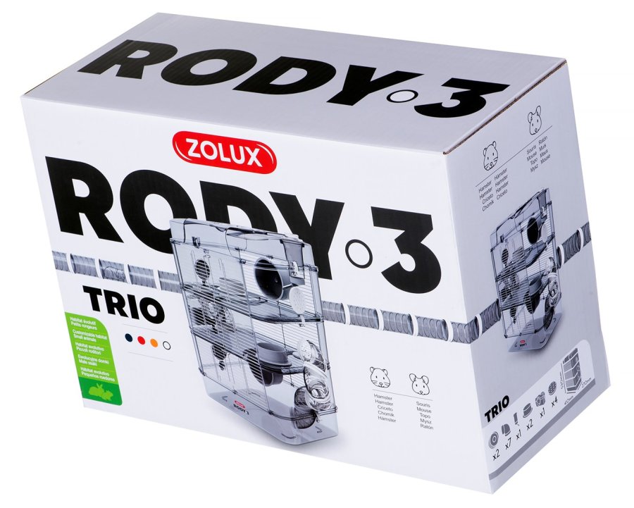 ZOLUX Rody3 Trio White - bur til gnavere - 1 stk. #11