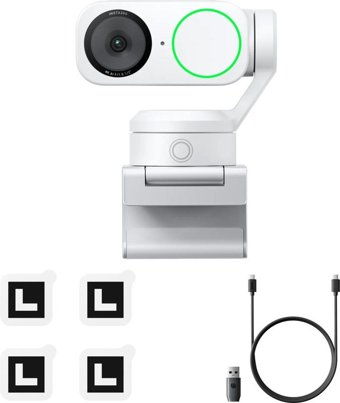 Insta360 CINSABNB_2 webcam 3840 x 2160 pixel USB-C Hvid #3