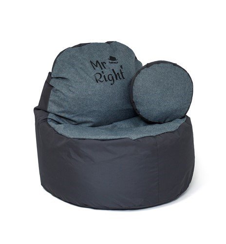 Puf GO GIFT Gr Grafit Oxford tejido antidesgarros 120 x 80 x 80 cm #1