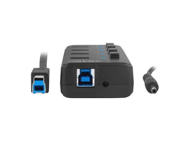 NATEC HUB USB 3.0 MANTIS 2 4-PORT MED SWITCH+STRMFORSYNING #2
