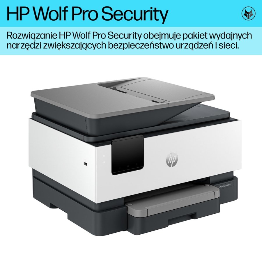 HP OfficeJet Pro 9120b Trdlst All-in-One Farve Printer, Tosidet print; Kopimaskine, scanner #9