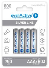 Genopladelige batterier everActive Ni-MH R03 AAA 800 mAh Silver Line #1
