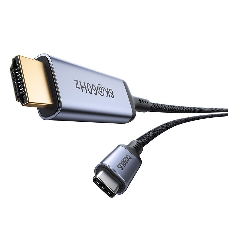 Baseus High Definition Series Fleksibelt USB C til HDMI8K-kabel 1,5 m Sort #2