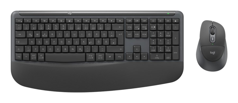 Logitech Signature Comfort Plus Combo MK880 for Business tastatur Mus inkluderet Universel USB + Bluetooth QWERTZ Tysk Grafit #1