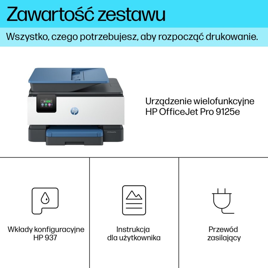 HP OfficeJet Pro 9125e Tr�dl�st All-in-One Farve Printer, Instant Ink; 2-sidet printning #6