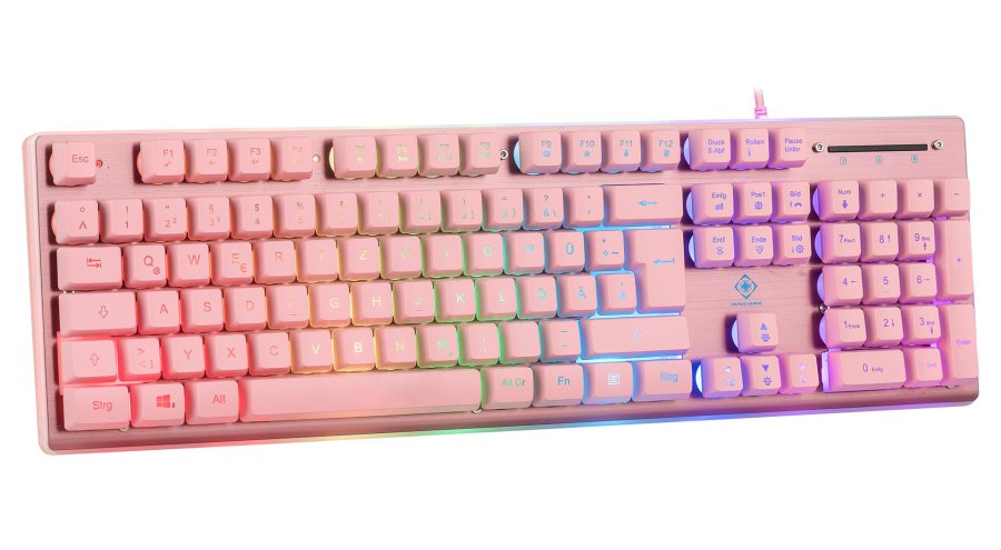 Deltaco Gaming PK75 RGB-tastatur, 105 taster, tysk layout, membrankontakt, USB #5
