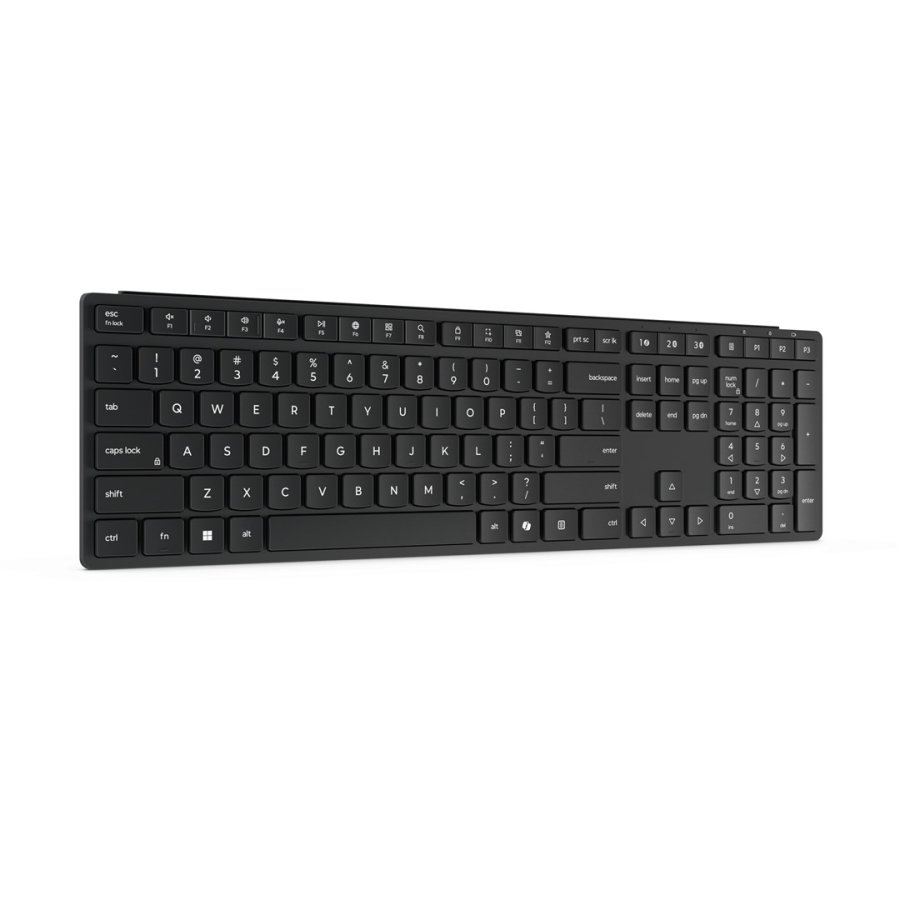 Lenovo Wireless Multi-Mode Pro 6000 tastatur Hjemme/kontor RF tr�dl�s + Bluetooth QWERTY US engelsk Sort #6