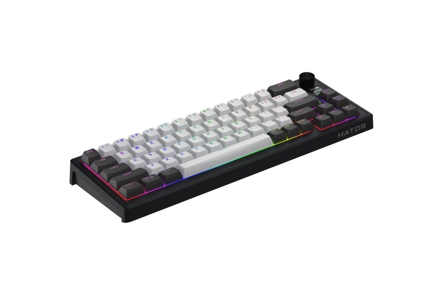 HATOR Skyfall Pro Wireless 65 tastatur Spil USB + RF Wireless + Bluetooth QWERTY US engelsk Sort, Gr� #4