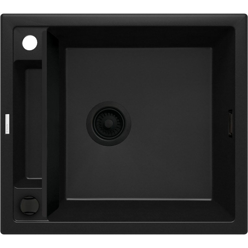 DEANTE BLACK NERO MATT MAGNETISK 1-KUMME GRANITVASK #1