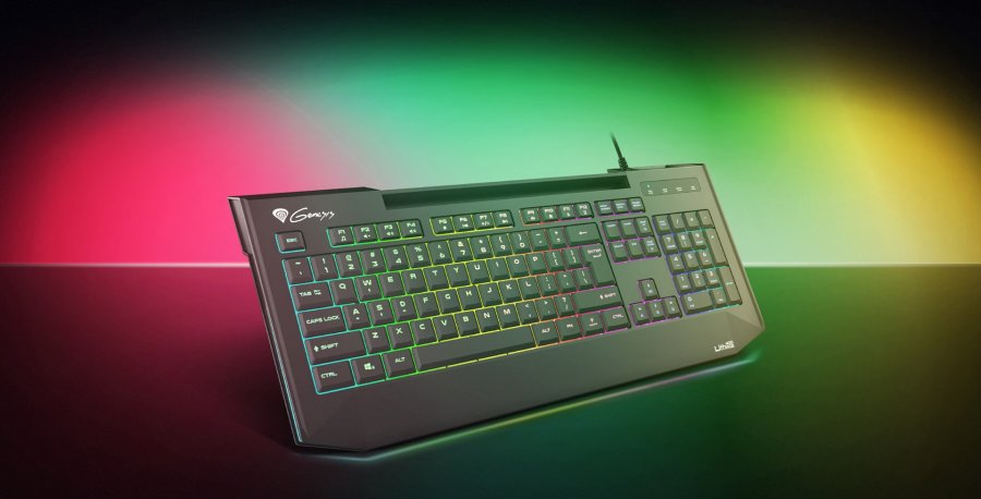 GENESIS Lith 400 RGB tastatur Spil USB QWERTY US International Sort #10