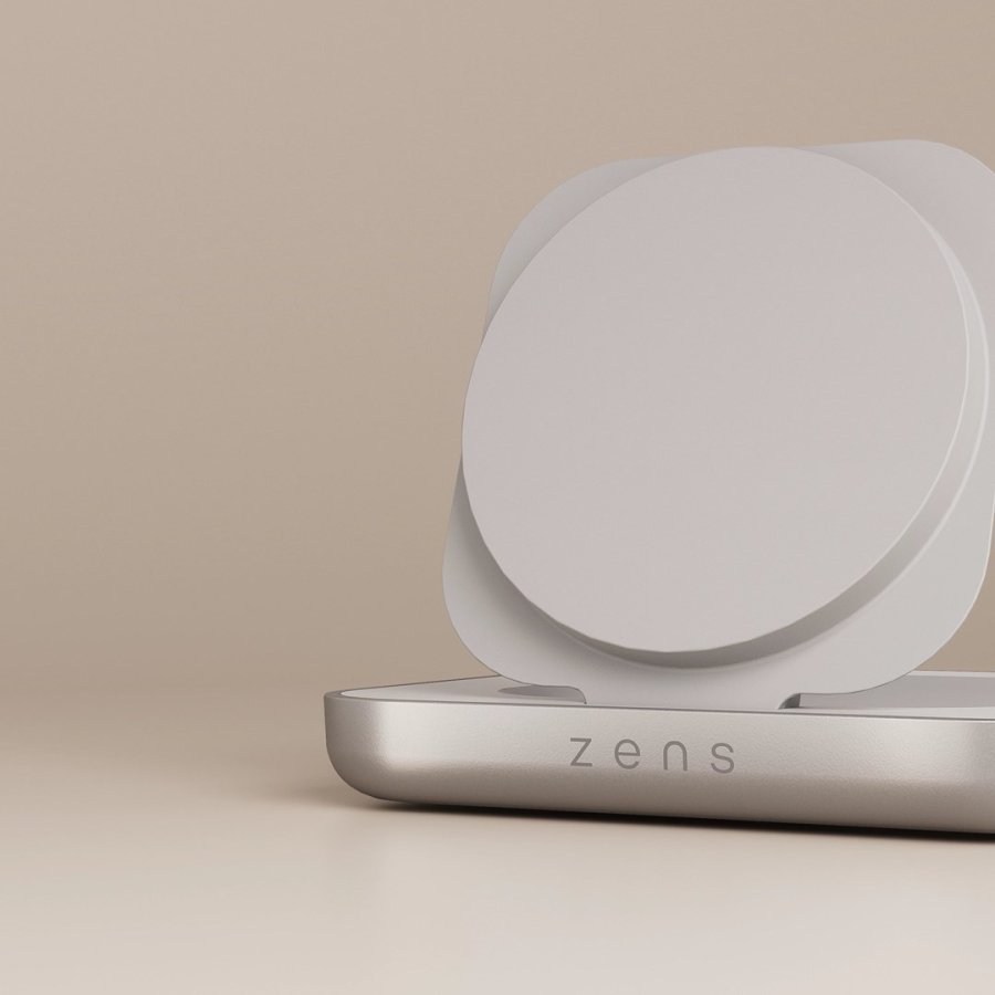 ZENS ZESC20W/00 oplader til mobil enhed Hovedtelefoner, Smartphone, Ur Hvid, S�lv USB Tr�dl�s opladning Hurtig opladning Indend�rs #4