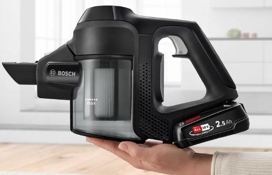 Bosch Serie 6 BBS611BSC stav stvsuger & elektrisk kost 2-i-1 stangstvsuger Batteri Dry Posels Sort 2,5 At #10