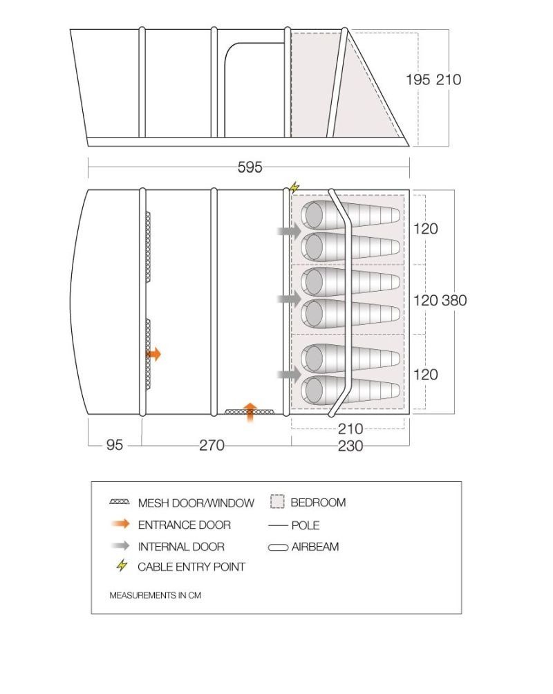 VANGO AETHER 600XL TELT MAROKKANSK BL #3