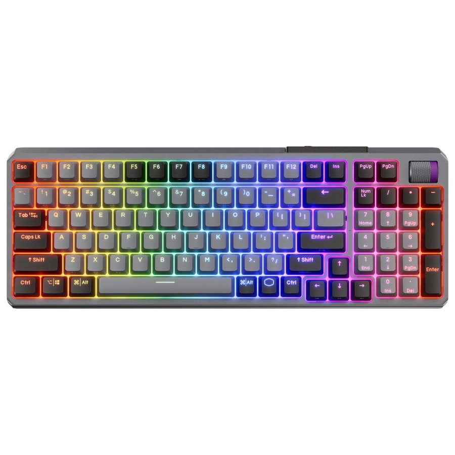 Cooler Master Peripherals MK770 tastatur Universel USB + RF Wireless + Bluetooth QWERTY Tjekkisk Mrkegr, Gr #2