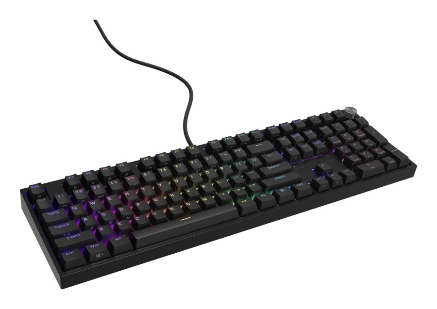 KLAWIATURA DLA GRACZY GENESIS THOR 404 US PODWIETLENIE RGB MECHANICZNA CZARNA OUTEMU PEACH SILENT #1
