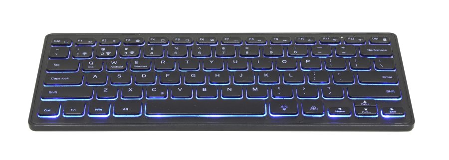 Gembird KB-BTRGB-01-DE tastatur Universel Bluetooth QWERTZ Tysk Sort #4
