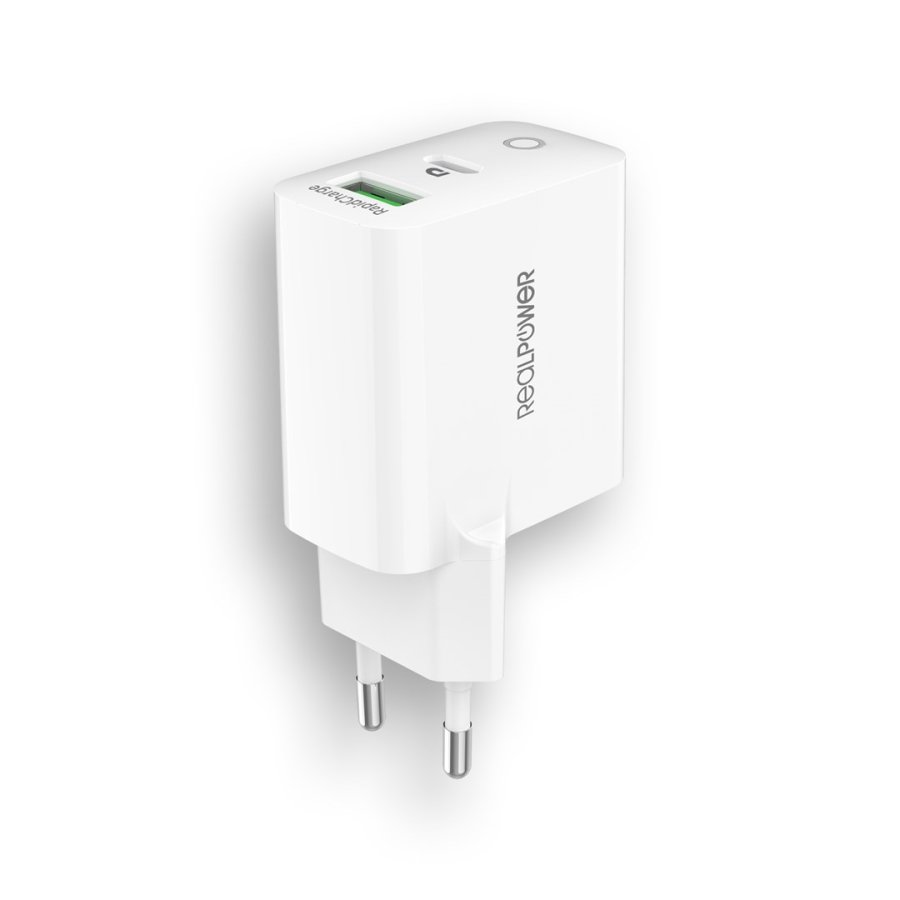 RealPower 352262 oplader til mobil enhed Universel Hvid Vekselstr�m Hurtig opladning Indend�rs #4