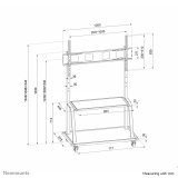 Neomounts NS-M4000BLACK skrmbeslag til skiltning 2,67 m (105