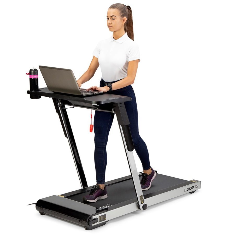 Elektrisk lbebnd med skrivebord HMS LOOP12 MULTI 1-12 km/t, gr #11