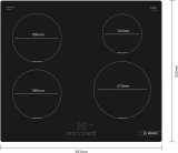 Bosch Serie 4 PUE611BB5E kogeplade Sort Indbygget 60 cm Zone induktionskogeplade 4 zone(s) #3