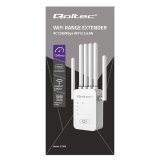 Qoltec 57068 WiFi 5 signalforst�rker | Repeater | Adgangspunkt | AC1200 | 6 antenner | 2x RJ45 | 128MB #64